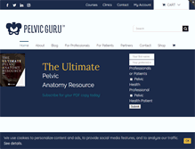 Tablet Screenshot of pelvicguru.com